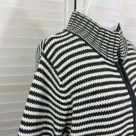 Talbots Plus Sweater Jacket  3X Vtg Nautical Stripe Wool Angora - Picture 4 of 15